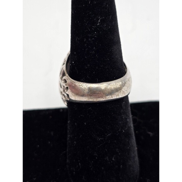 Green Copper Turquoise Teardrop 925 Sterling Silver Ring Size 8 MSI Thailand - Picture 3 of 10